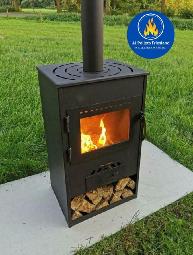 Pellet king buitenhaard (Model large) incl 3 zakken pelletkorrels