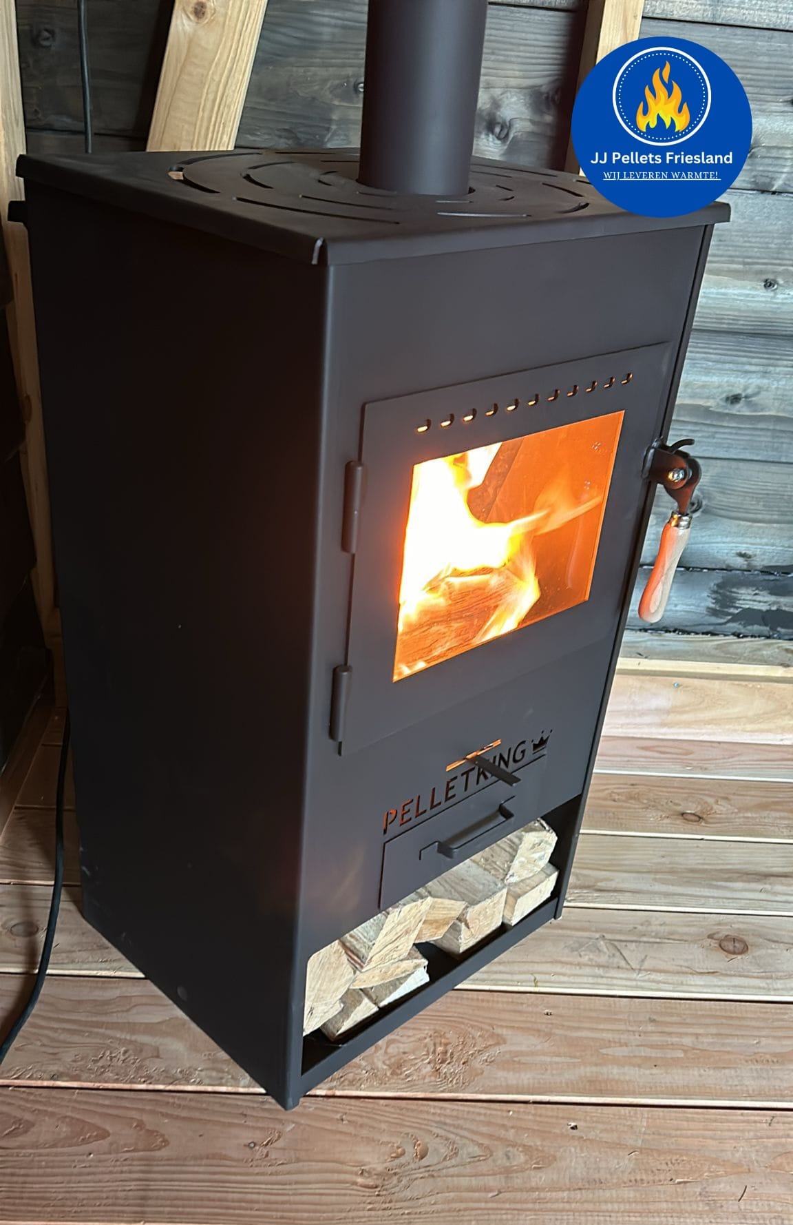Pellet king buitenhaard (Model large) incl 3 zakken pelletkorrels