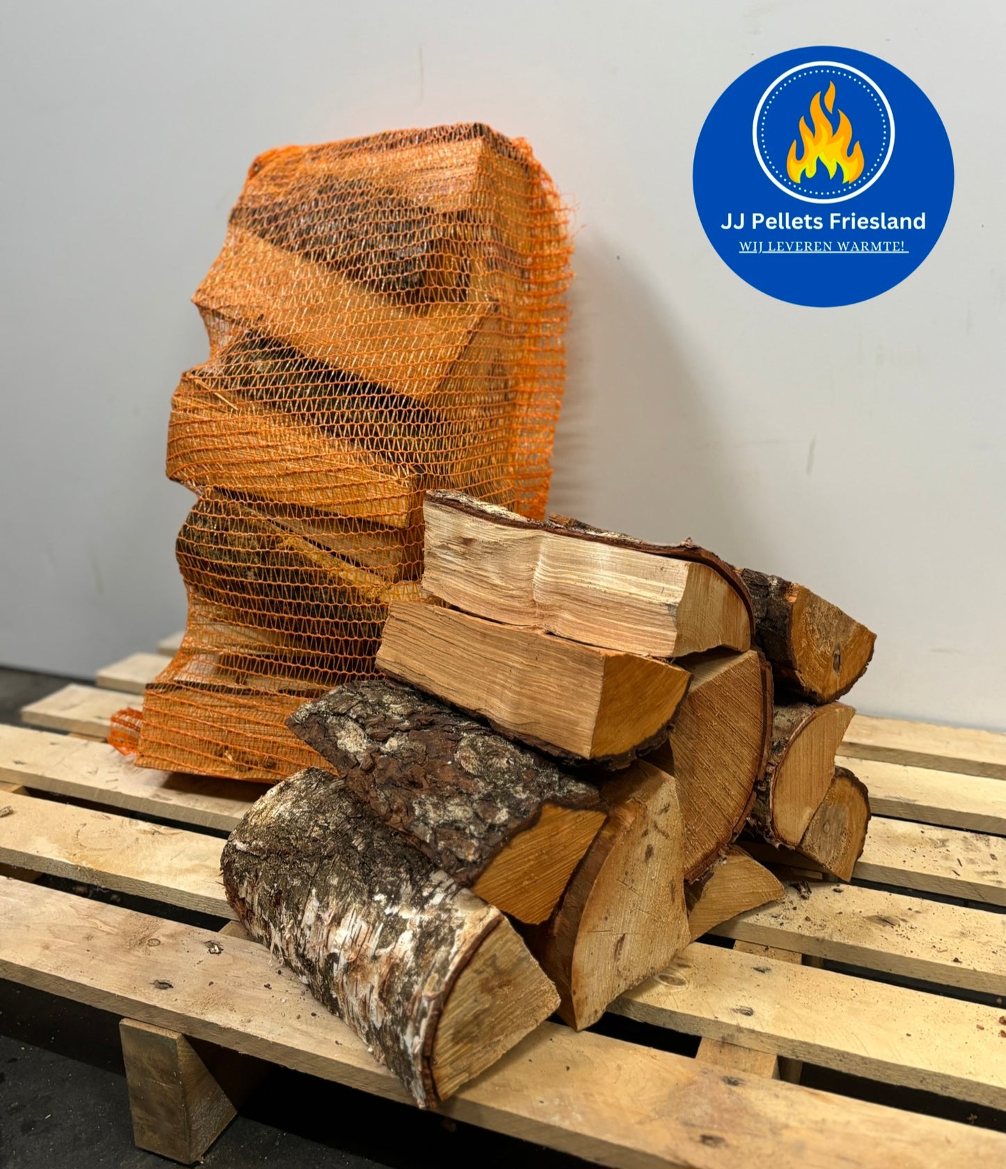 Haardhout ovengedroogd mix 1.8m3 gestapeld