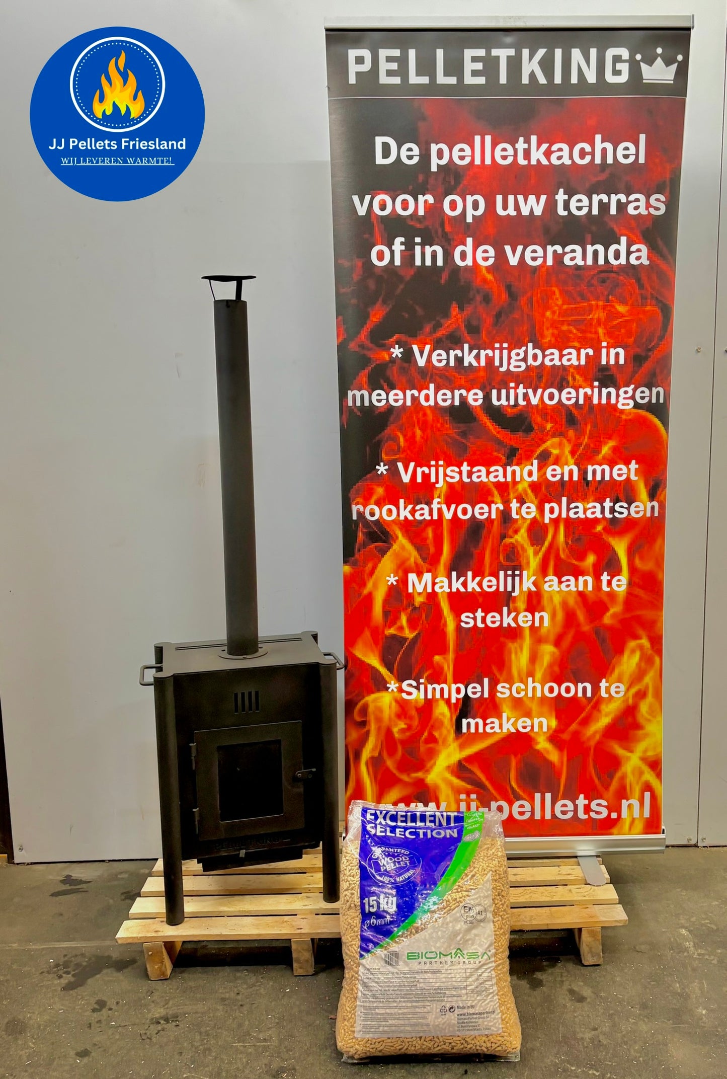 Pellet King buitenhaard (model small)