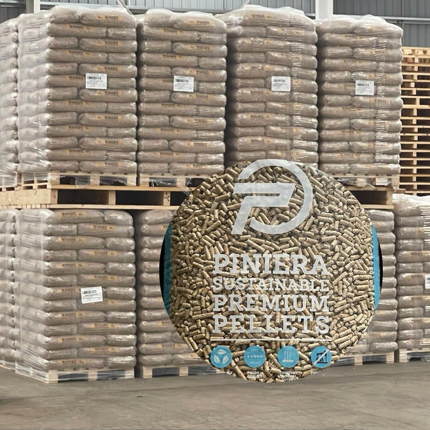Piniera premium pellets ENplusA1 100% naaldhout