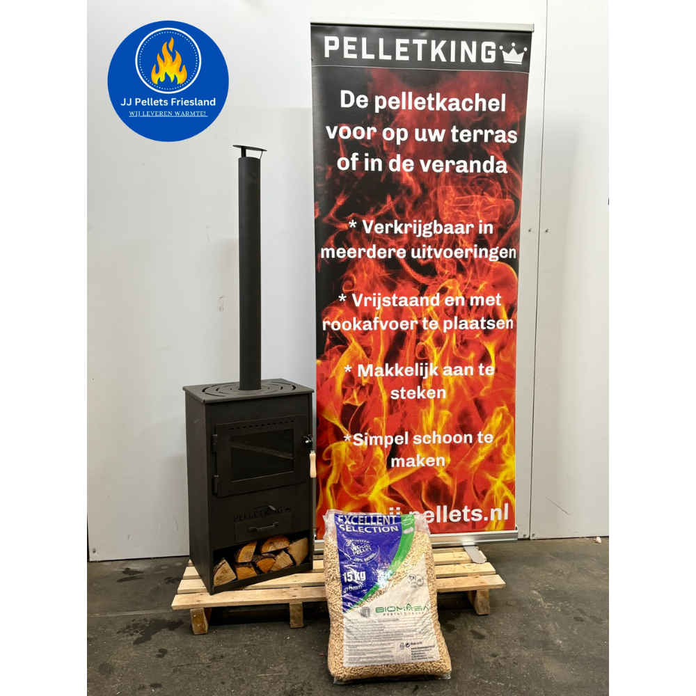 Pellet king buitenhaard (Model medium)