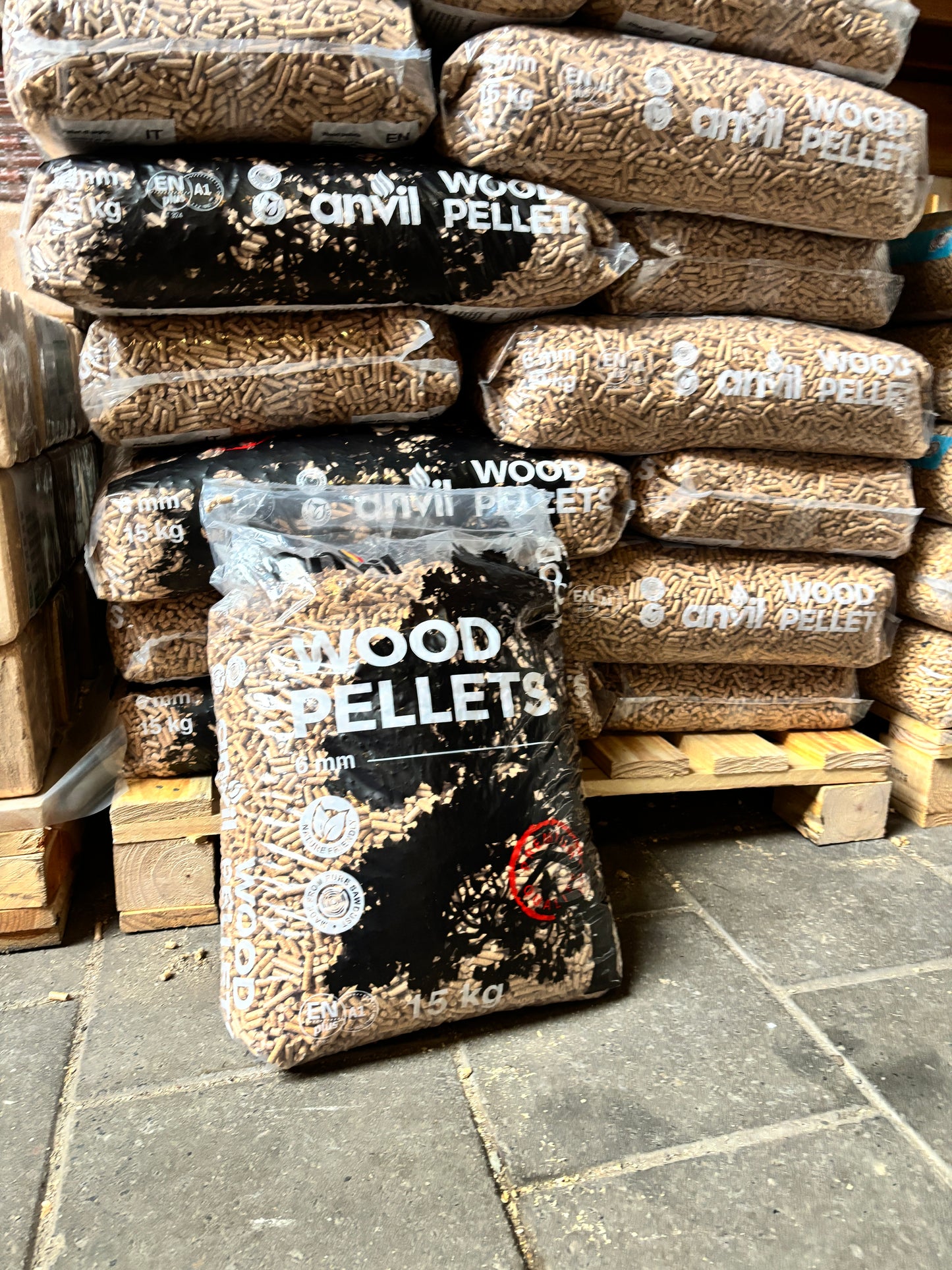 Anvil premium pellets ENplusA1 100% naaldhout.